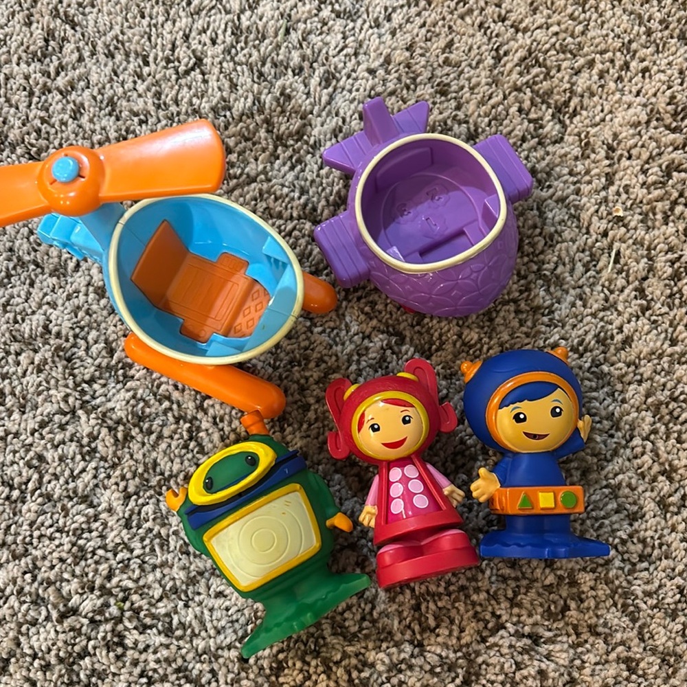 Team Umizoomi Figures With Umicopter & Plane Nickelodeon/Nick Jr